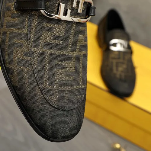 Replica Fendi Leather Shoes For Men #1443073 $122.00 USD for Wholesale