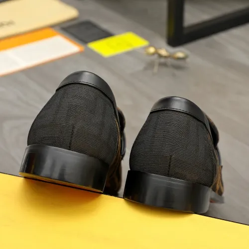 Replica Fendi Leather Shoes For Men #1443074 $122.00 USD for Wholesale