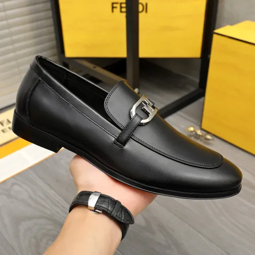 Replica Fendi Leather Shoes For Men #1443076 $122.00 USD for Wholesale