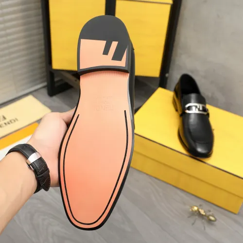 Replica Fendi Leather Shoes For Men #1443077 $122.00 USD for Wholesale