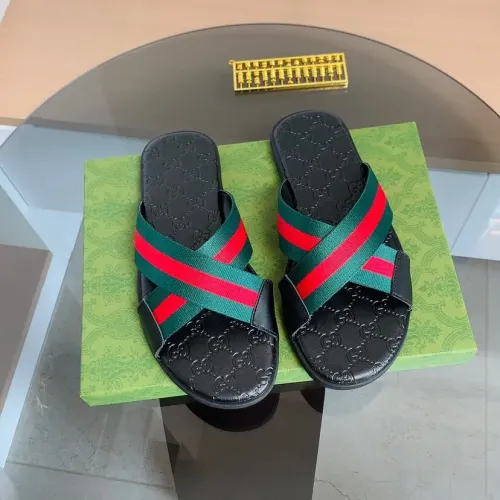 Replica Gucci Slippers For Men #1443086 $45.00 USD for Wholesale