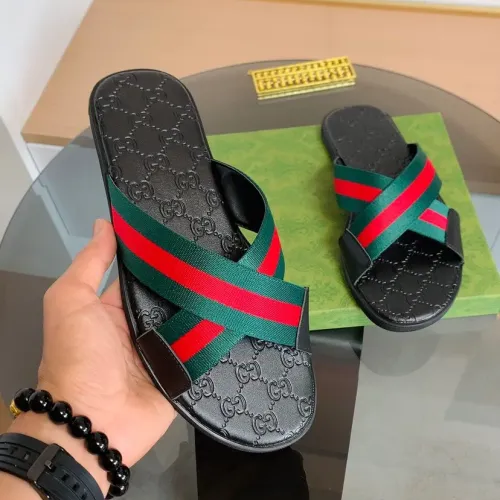 Replica Gucci Slippers For Men #1443086 $45.00 USD for Wholesale