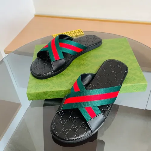 Replica Gucci Slippers For Men #1443086 $45.00 USD for Wholesale