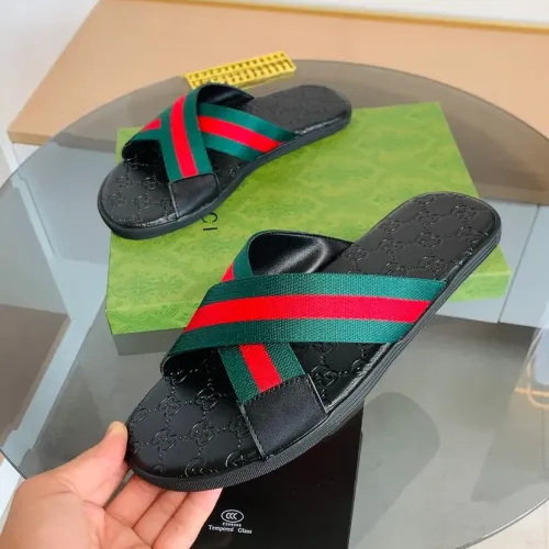 Replica Gucci Slippers For Men #1443086 $45.00 USD for Wholesale