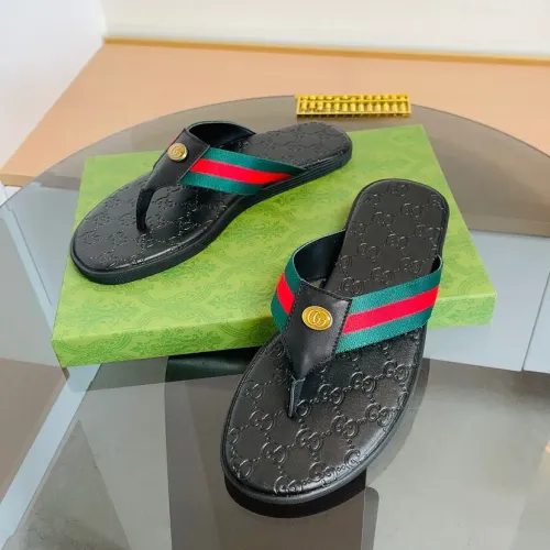 Replica Gucci Slippers For Men #1443088 $45.00 USD for Wholesale