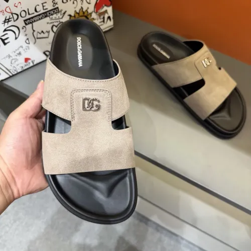 Replica Dolce & Gabbana D&G Slippers For Men #1443133 $52.00 USD for Wholesale