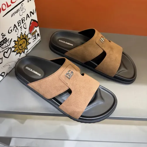 Replica Dolce & Gabbana D&G Slippers For Men #1443134 $52.00 USD for Wholesale