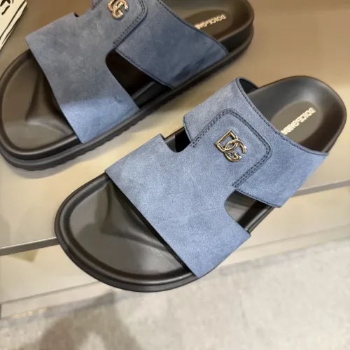 Replica Dolce & Gabbana D&G Slippers For Men #1443135 $52.00 USD for Wholesale