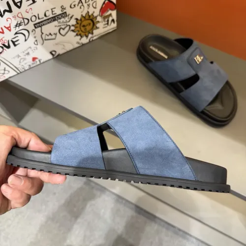 Replica Dolce & Gabbana D&G Slippers For Men #1443135 $52.00 USD for Wholesale