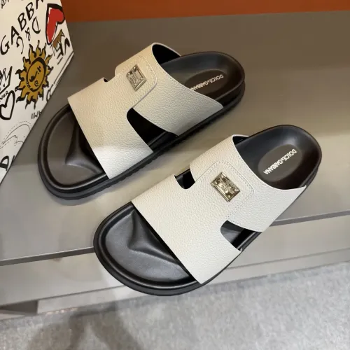 Replica Dolce & Gabbana D&G Slippers For Men #1443136 $52.00 USD for Wholesale