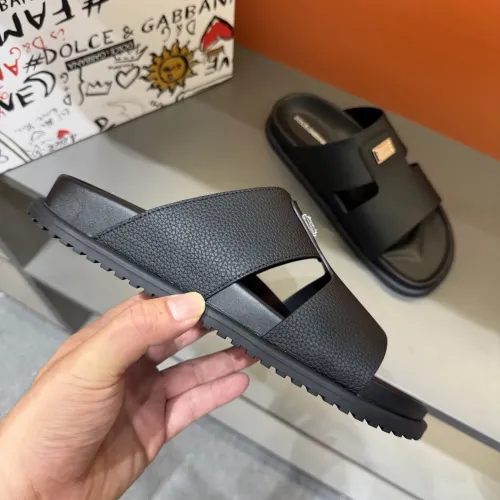 Replica Dolce & Gabbana D&G Slippers For Men #1443139 $52.00 USD for Wholesale