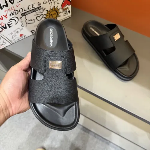 Replica Dolce & Gabbana D&G Slippers For Men #1443139 $52.00 USD for Wholesale