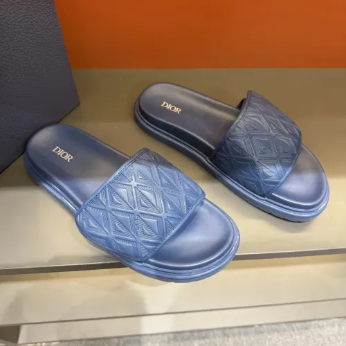 Replica Christian Dior Slippers For Men #1443145 $52.00 USD for Wholesale