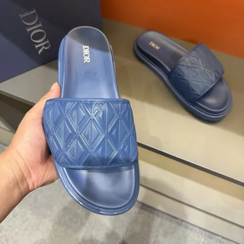 Replica Christian Dior Slippers For Men #1443145 $52.00 USD for Wholesale