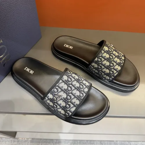 Replica Christian Dior Slippers For Men #1443148 $52.00 USD for Wholesale