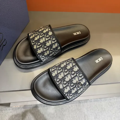 Replica Christian Dior Slippers For Men #1443148 $52.00 USD for Wholesale