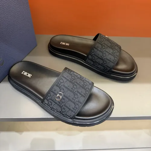 Replica Christian Dior Slippers For Men #1443149 $52.00 USD for Wholesale