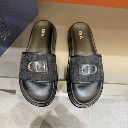 Replica Christian Dior Slippers For Men #1443153 $52.00 USD for Wholesale