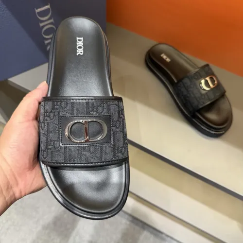 Replica Christian Dior Slippers For Men #1443153 $52.00 USD for Wholesale