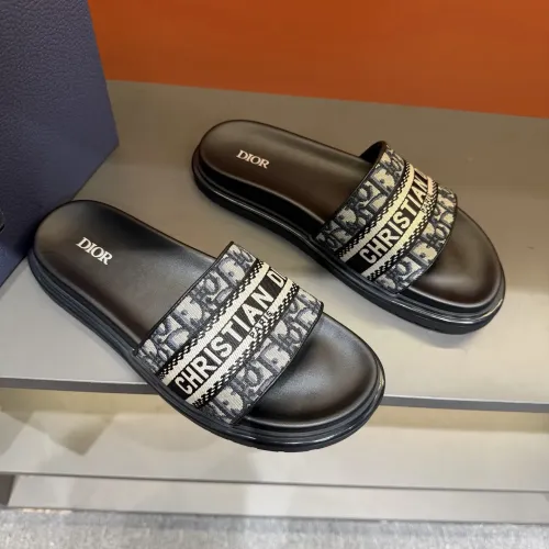 Replica Christian Dior Slippers For Men #1443154 $52.00 USD for Wholesale
