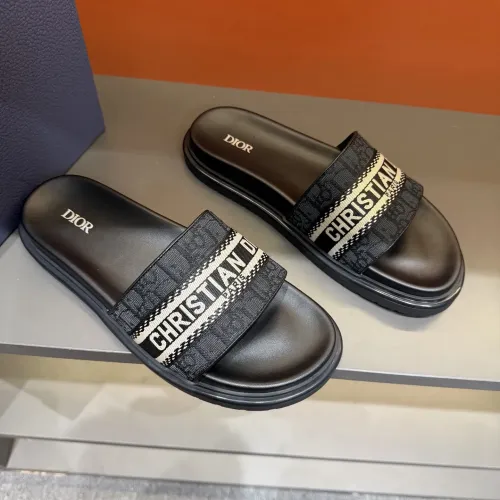 Replica Christian Dior Slippers For Men #1443156 $52.00 USD for Wholesale