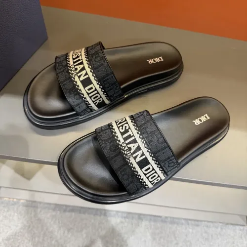 Replica Christian Dior Slippers For Men #1443156 $52.00 USD for Wholesale