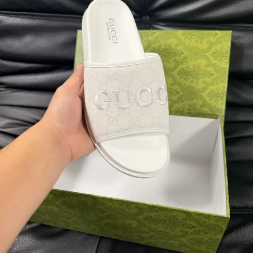 Replica Gucci Slippers For Men #1443217 $56.00 USD for Wholesale