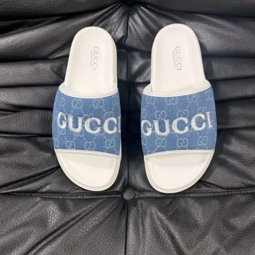 Replica Gucci Slippers For Men #1443218 $56.00 USD for Wholesale