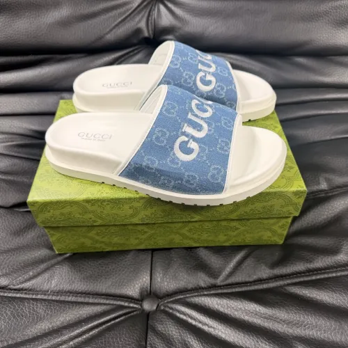 Replica Gucci Slippers For Men #1443218 $56.00 USD for Wholesale