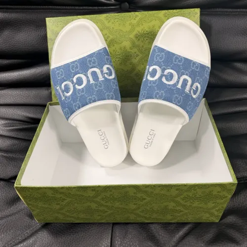 Replica Gucci Slippers For Men #1443218 $56.00 USD for Wholesale