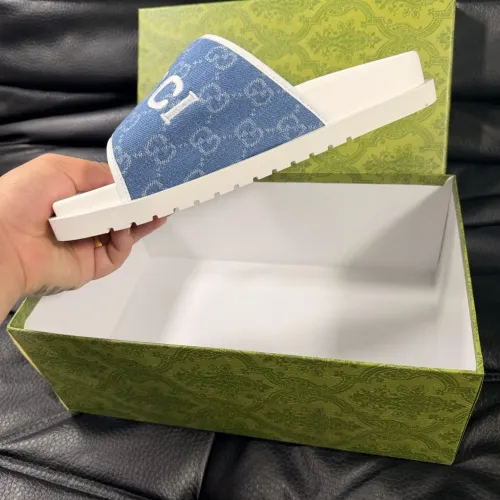 Replica Gucci Slippers For Men #1443218 $56.00 USD for Wholesale