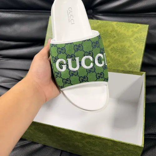 Replica Gucci Slippers For Men #1443219 $56.00 USD for Wholesale
