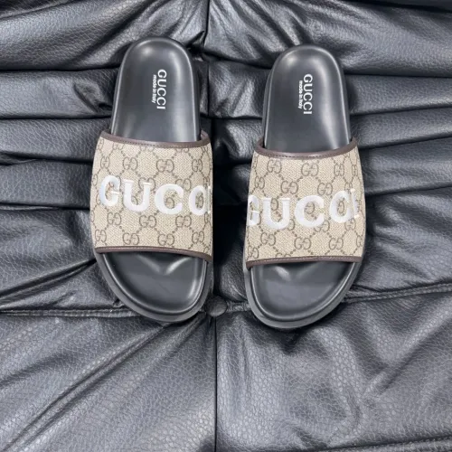 Replica Gucci Slippers For Men #1443220 $56.00 USD for Wholesale