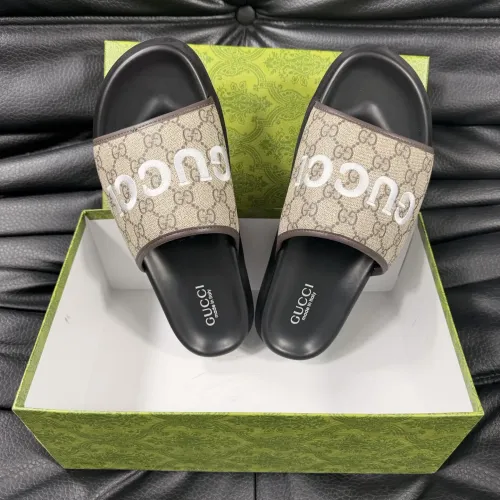 Replica Gucci Slippers For Men #1443220 $56.00 USD for Wholesale