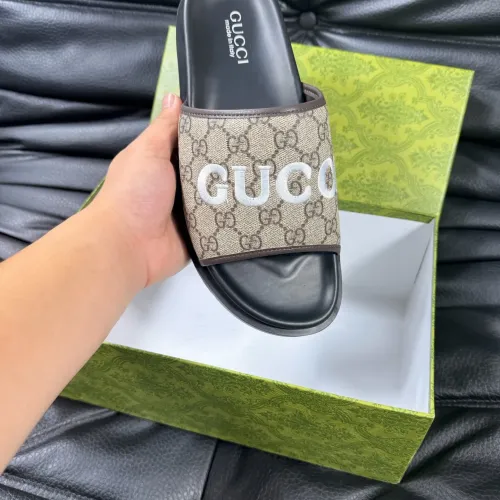 Replica Gucci Slippers For Men #1443220 $56.00 USD for Wholesale