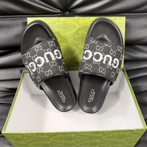 Replica Gucci Slippers For Men #1443221 $56.00 USD for Wholesale
