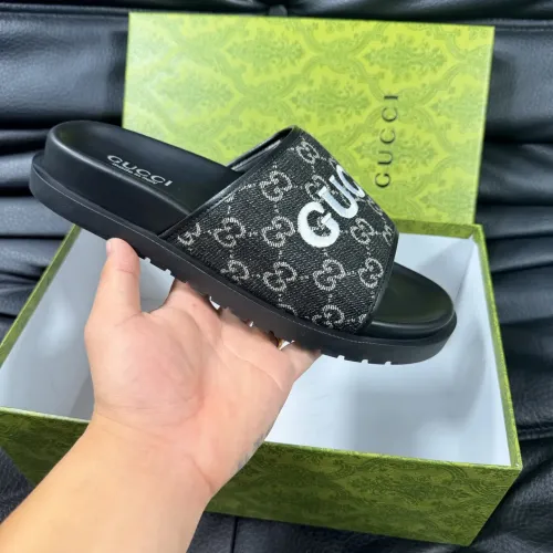 Replica Gucci Slippers For Men #1443221 $56.00 USD for Wholesale