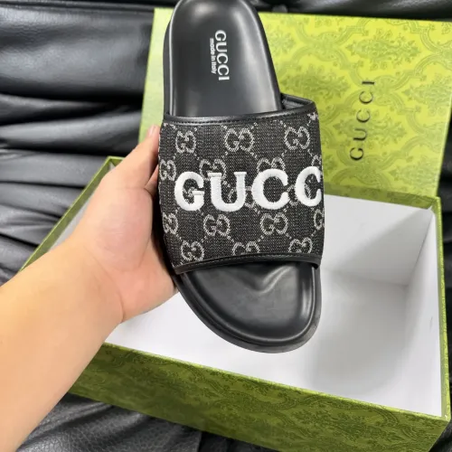 Replica Gucci Slippers For Men #1443221 $56.00 USD for Wholesale