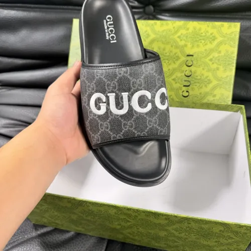 Replica Gucci Slippers For Men #1443222 $56.00 USD for Wholesale