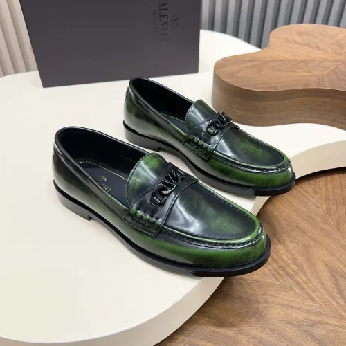 Replica Valentino Leather Shoes For Men #1443240 $132.00 USD for Wholesale