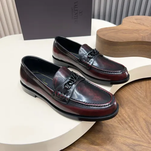Replica Valentino Leather Shoes For Men #1443241 $132.00 USD for Wholesale