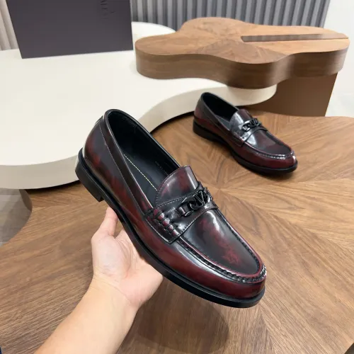 Replica Valentino Leather Shoes For Men #1443241 $132.00 USD for Wholesale