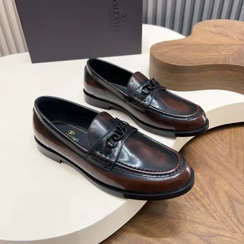 Replica Valentino Leather Shoes For Men #1443242 $132.00 USD for Wholesale