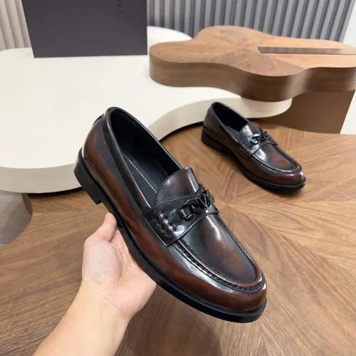 Replica Valentino Leather Shoes For Men #1443242 $132.00 USD for Wholesale