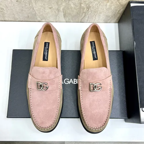 Replica Dolce & Gabbana D&G Leather Shoes For Men #1443244 $172.00 USD for Wholesale