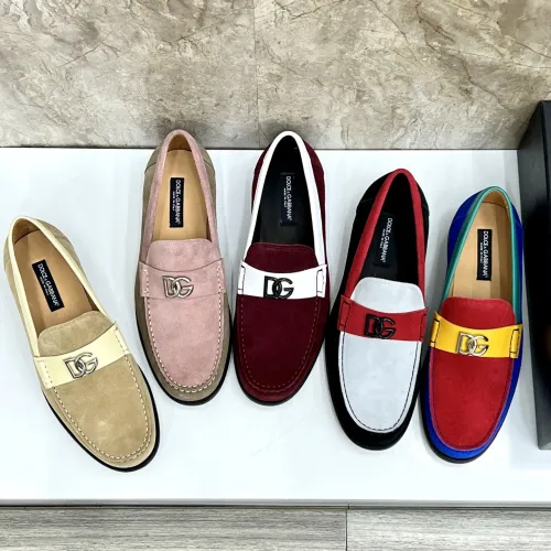 Replica Dolce & Gabbana D&G Leather Shoes For Men #1443245 $172.00 USD for Wholesale