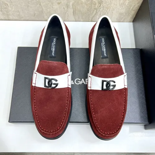 Replica Dolce & Gabbana D&G Leather Shoes For Men #1443246 $172.00 USD for Wholesale