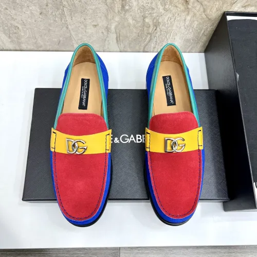 Replica Dolce & Gabbana D&G Leather Shoes For Men #1443248 $172.00 USD for Wholesale