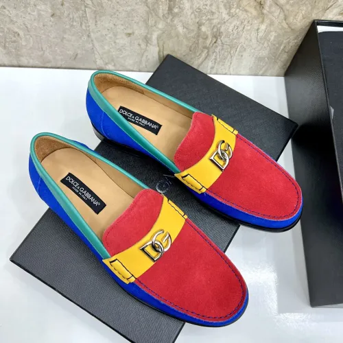 Replica Dolce & Gabbana D&G Leather Shoes For Men #1443248 $172.00 USD for Wholesale