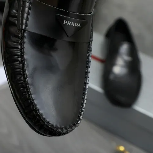 Replica Prada Leather Shoes For Men #1443291 $80.00 USD for Wholesale